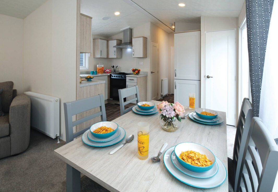 New Delta Langford Static Caravan Dining Room