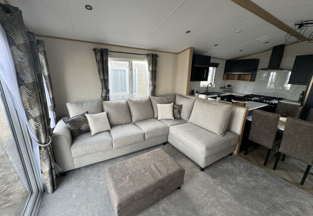 New 2024 Carnaby Chantry Lodge 41x13 2 Bed lounge