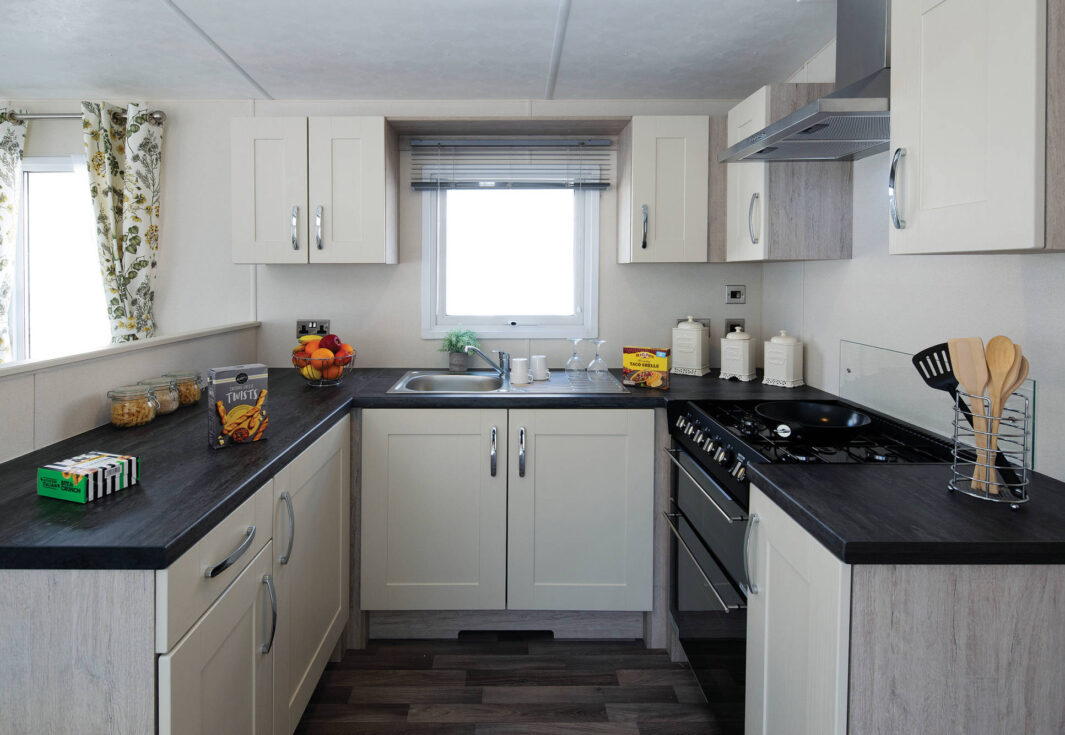 New Delta Danbury static caravan kitchen