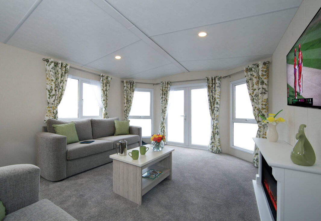 New Delta Danbury static caravan lounge