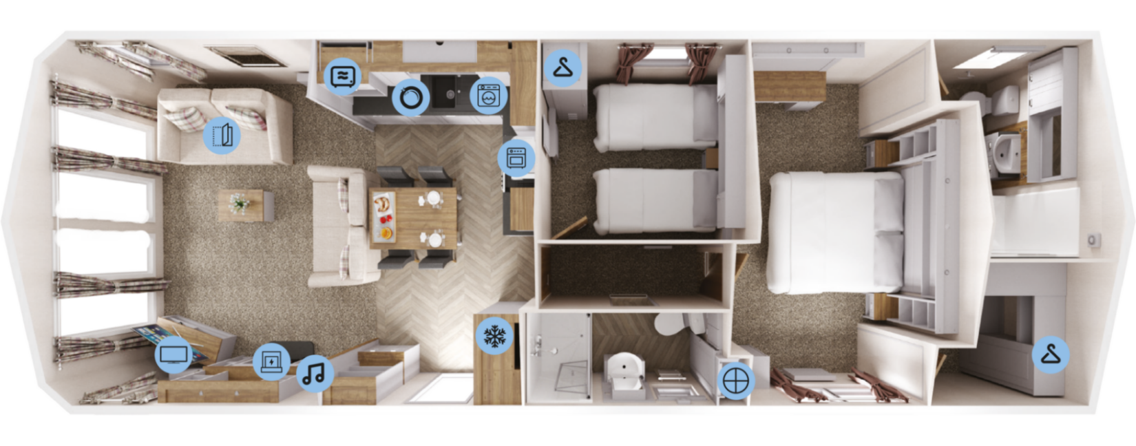 New Willerby Sheraton 42x14 2 bed static caravan residential specification