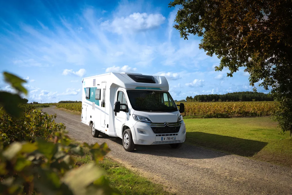 Motorhome on the road