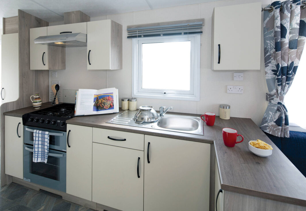 New Delta Avalon Static Caravan kitchen